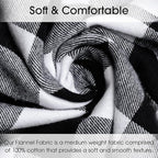 Pico Textiles 2 Yards Bolt Black and White Buffalo Plaid Checkered Flannel - Image 2