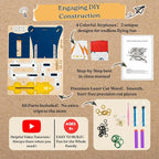 DIY 2in1 Hydraulic Paper Airplanes & Darts Launcher Stem Toys - Image 5