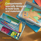 Fiskars Kids Creating Toolbox – Portable Art Storage Organizer - Image 4