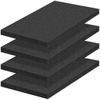 4 PCS Polyurethane Foam Sheets 16" L x 12" W x 1" T Packing Foam Inserts by MYFAMIREA