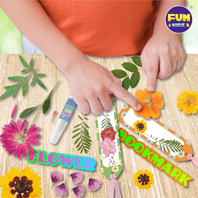 Creative Flower Press Kit for Kids, FunKidz 9 Layers Wooden Pressed Flowers - Image 3