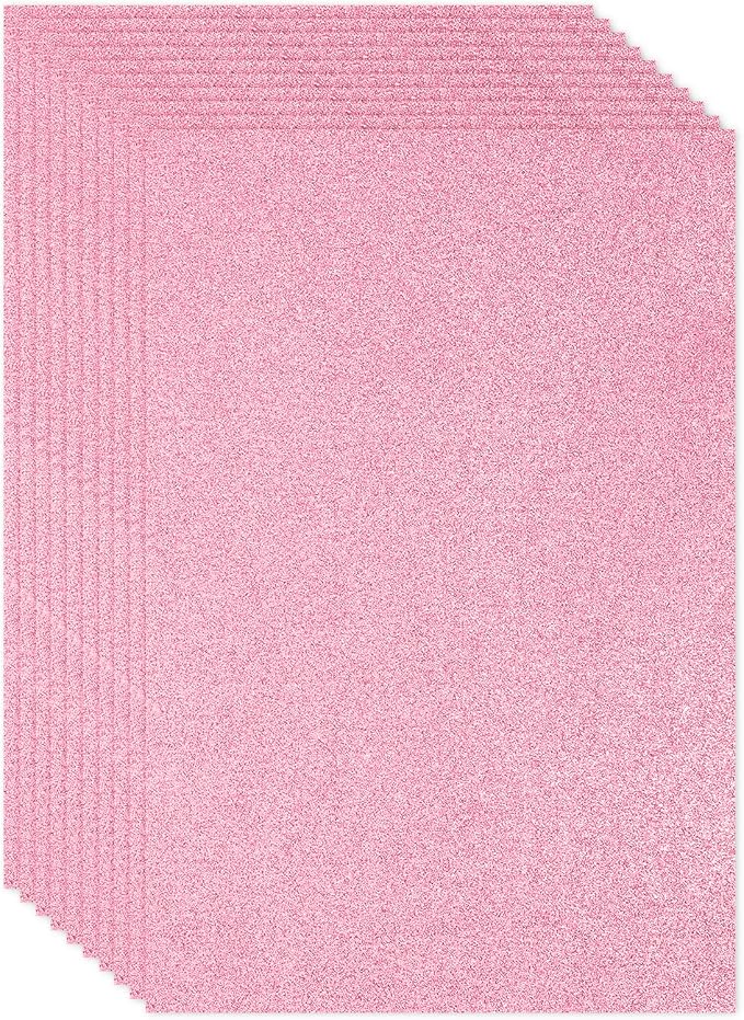 PATIKIL Pink Shiny EVA Glitter Foam Sheet 11 x 8 Inch 2mm Thick Sparkle EVA by PATIKIL