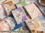 96 Sheets Textured Scrapbook Paper and Mesh Fabric Assorted Set - Image 5
