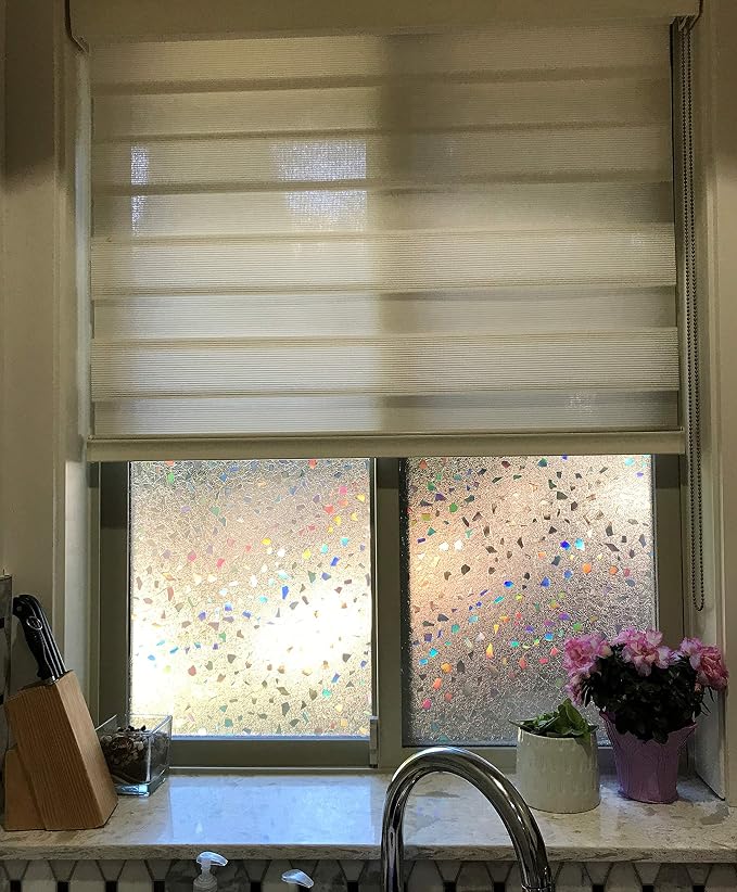 Window Film Stained Glass Frosted Decoration Art Window Privacy Film Static - Image 2