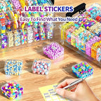 3-Tier Large Capacity Stackable Bead Organizer Box 90 Pcs, Portable Plastic - Image 4