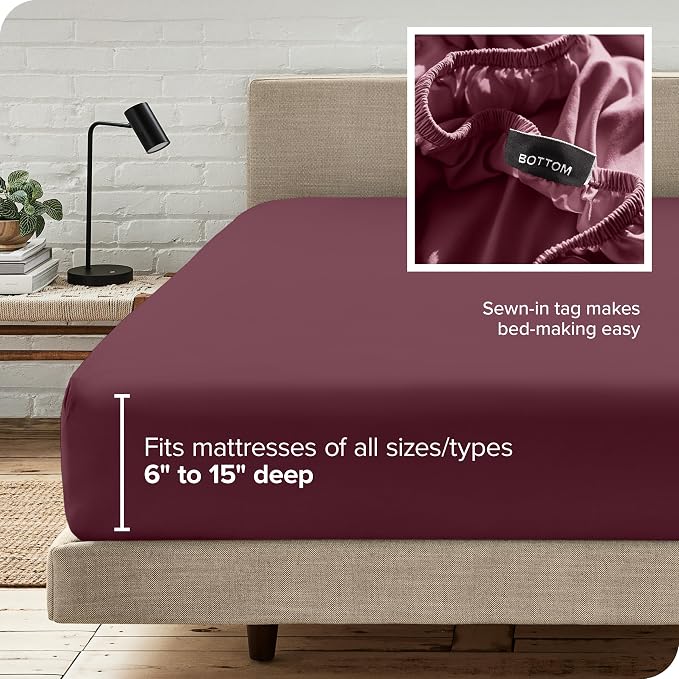 Bare Home Fitted Bottom Sheet Twin XL Size - Image 6