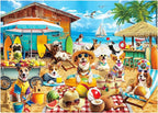 BenBen Puzzles for Adults 1000 Pieces, Dogs on Vacation, Funny Dog Jigsaw by WelcometoBenBen