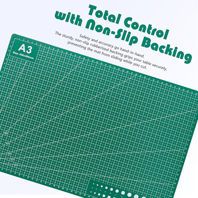 2 Packs Cutting Mats, 12inch x 18inch Rotary Cutting Mat Double Sided 5-Ply - Image 6