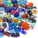 Assorted Glass Beads for Jewelry Making Adults, Bulk Glass Beads for Crafts by Fun-Weevz