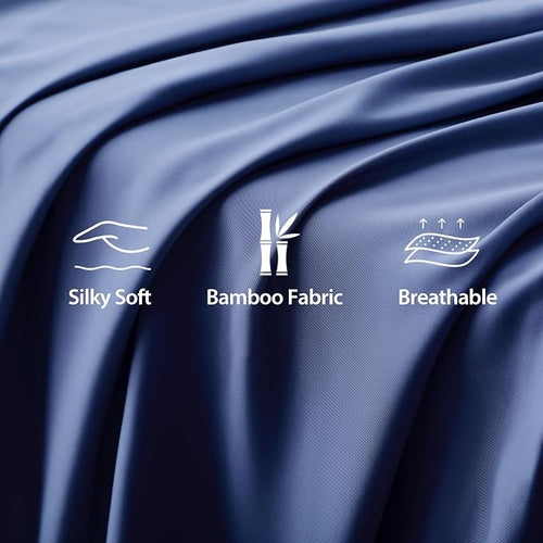 Bamboo Viscose Flat Sheets Only, Sateen Weave Twin Size Flat Sheet Only - Image 2