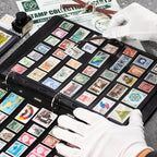 10 Sheets 20 Pages Postage Stamp Album Pages, 7 Pockets 7.7X 1.35in Stamp - Image 6