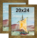 KTKDE 20x24 Picture Frame Set of 2, Ornate Vintage Poster Frames by KTKDE