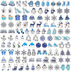 SANNIX 110Pcs/55 Pairs Christmas Winter Charms, Winter Charms by SANNIX