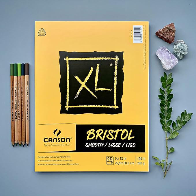 Canson XL Series Bristol Paper, Foldover Pad, 11x14 inches, 25 Sheets - Image 3
