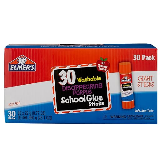 Elmer's Disappearing Purple School Glue Sticks Washable 22 Grams - Image 7