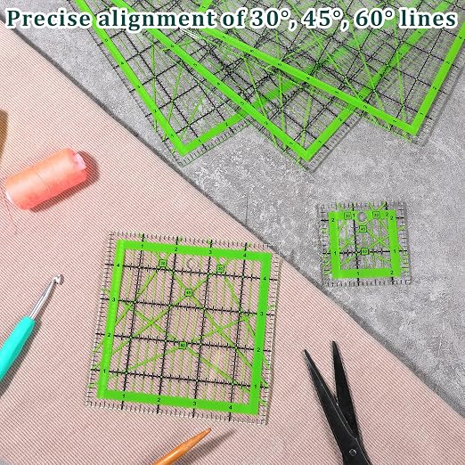 Quilting Rulers, 5 Square Quilting Templates - Image 5
