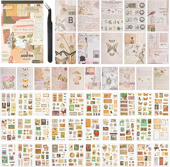 Vintage Journal Stickers by Ahmagen