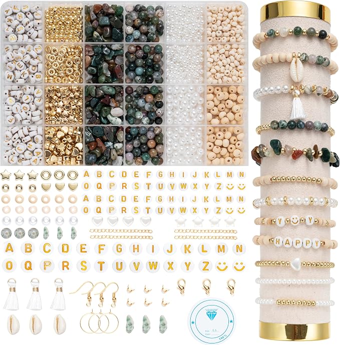 Xylise Jewelry Making Supplies Kit Natural Stone Beads by Unknown