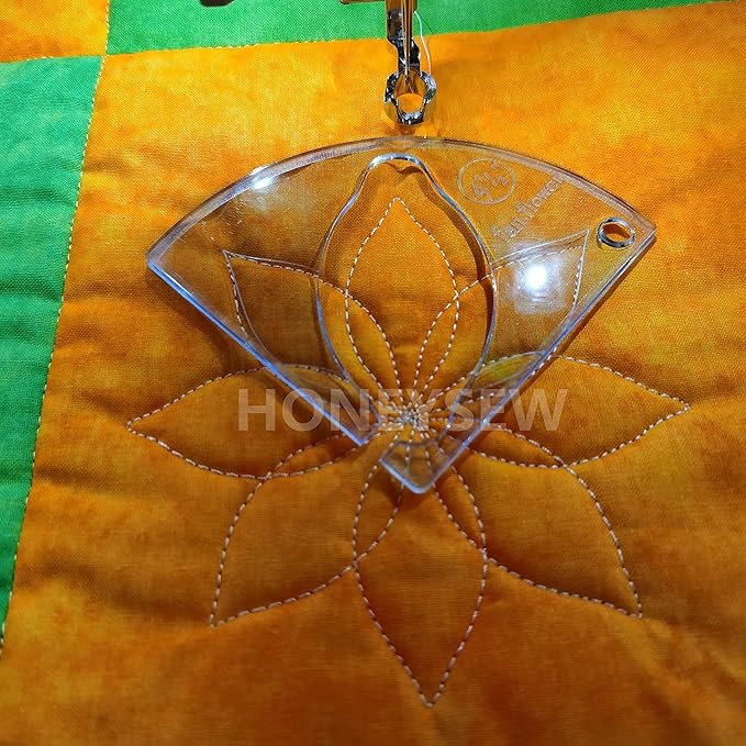 HONEYSEW Free Motion Quilting Template Sewing Ruler Templates by HONEYSEW