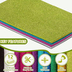 12 Pack Glitter Foam Sheets Craft 8 x 12 inch, 12 Colors | Sparkles Foam Paper - Image 4