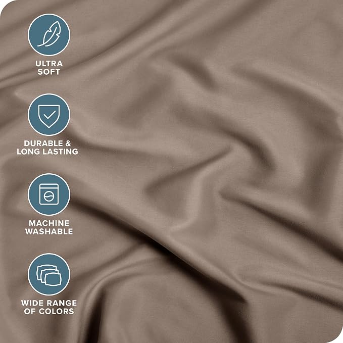 Bare Home 2-Pack Fitted Bottom Sheets Short Queen - Image 2