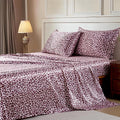 MR&HM Satin Bed Sheets with Elastic Corner Straps, Queen Size Sheets Set by MRHM