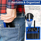 XOOL 10 PCS ESD Precision Tweezers Set, Anti-Static Stainless Steel Tweezers Kit - Image 6