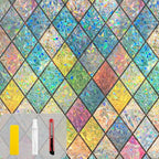 Countewol Rainbow Privacy Window Film Stained Glass Window Film That is by Countewolwindowfilm