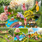 114 Pcs Miniature Fairy Garden Accessories Kit Resin Elves Animal Figurines - Image 6