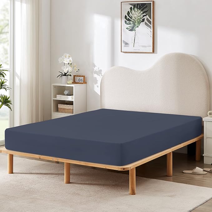 HBHLFZ Twin Fitted Sheet Only 2 Pack, Soft Breathable Bottom Sheet - Image 6