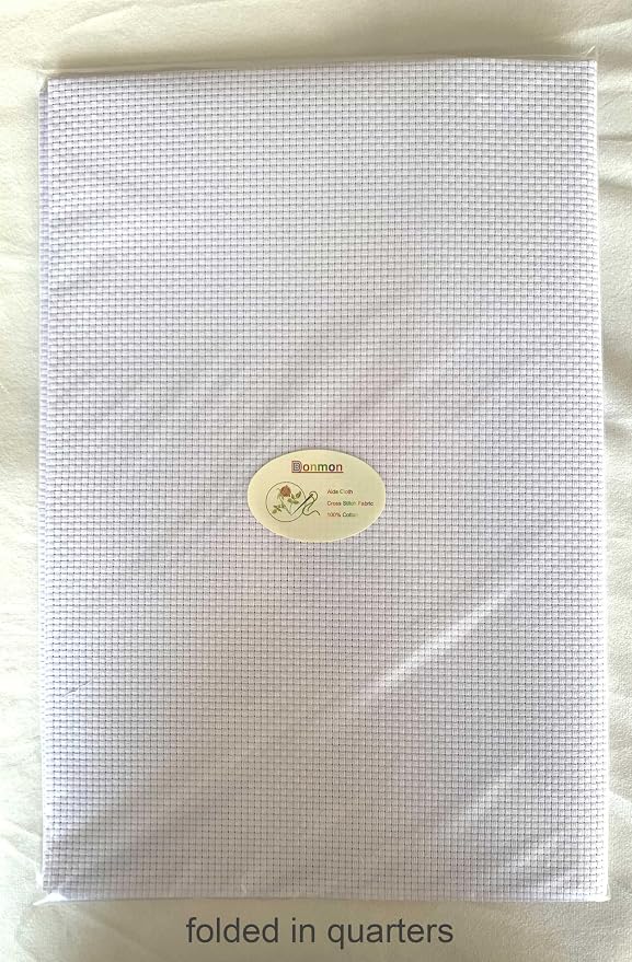 Aida Cloth 9 Count Cross Stitch Fabric, 19×28inch | 100% Cotton, Large Grid - Image 3