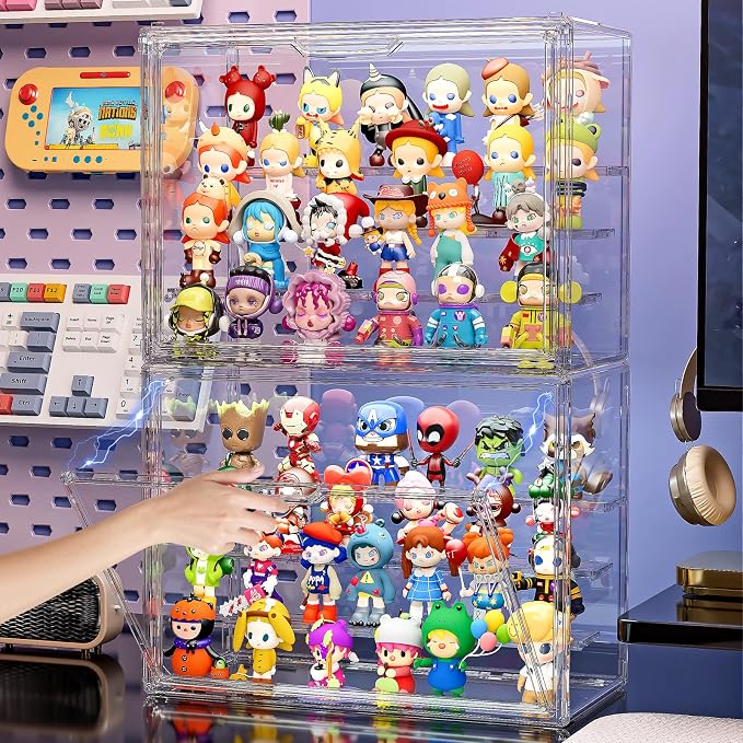 Clear Acrylic Display Case for Collectibles 4 Layer Hobby Figure Display Case - Image 3