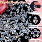 600 Pcs Crystal Glass Beads for Jewelry Making, Crystal Beads - Image 3