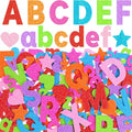 Glitter Foam Letter Stickers 469 Pcs Self-Adhesive Uppercase & Lowercase ABC by Unknown