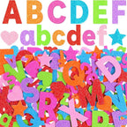 Glitter Foam Letter Stickers 469 Pcs Self-Adhesive Uppercase & Lowercase ABC by Unknown