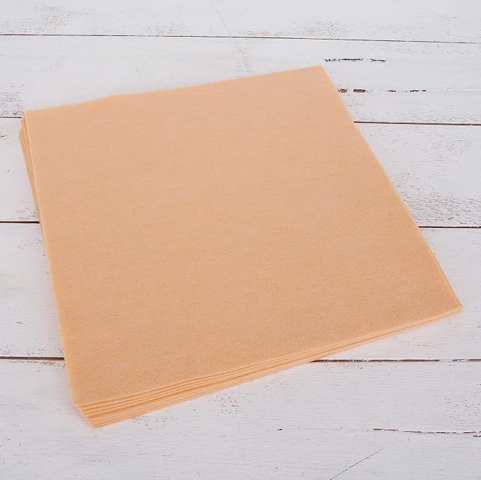 Threadart Peach Premium Felt Sheets by ThreadArt