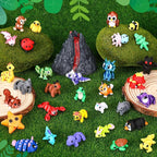 ywevyezc 52 Pcs 3D Printed Animals Set, Flexible Articulated Mini Sea Animal - Image 4