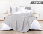 Utopia Bedding 100% Cotton Waffle Weave Blanket King Size - Image 2