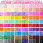 Funtopia 3mm 37000pcs+ Seed Beads - Image 2