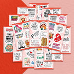 100Pcs Family Stickers for Scrapbooking, Water Bottle - Image 7