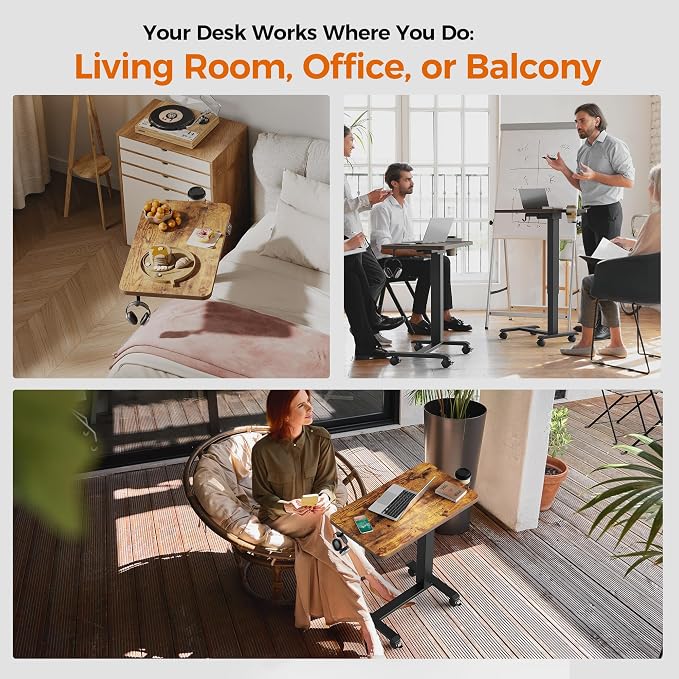 Agilestic Electric Standing Desk, 26 x 16 Inches Height Adjustable Desk - Image 4