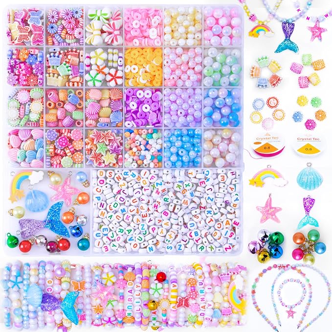 MiuCo Bracelet Making Kit for Girls Ages 5-6-8-12, Jewelry Making Kit by MiuCo