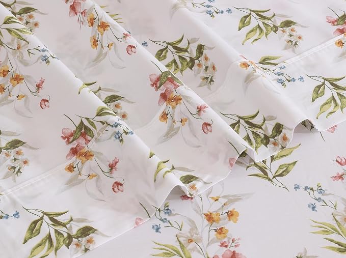 RUVANTI 100% Cotton Sheets – Twin Size Percale Bedding, Cooling & Breathable - Image 4