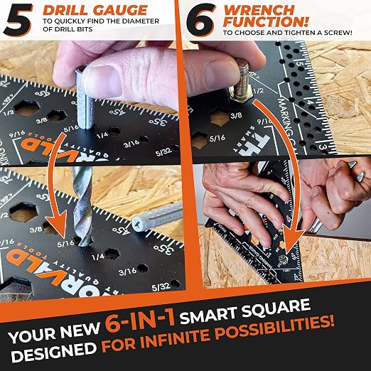 THORVALD 6-in-1 Carpenter Square 7 inch - Image 3