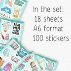 100Pcs Funny Nurse Stickers for Water Bottle, Laptop - Image 2