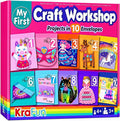 KRAFUN Craft Workshop Kit Ages 3-5 |10 Envelopes, Unicorn & Mermaid | 10 by FunCreativeArtsCraftKits