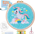 Punch Needle kit, Colorful Animal Punch Needle Kits by VIGEGU