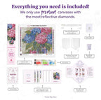 DIAMOND ART CLUB Hydrangeas Diamond Painting Kit, Fun DIY Crafts - Image 3
