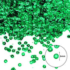 Mandala Crafts 6mm Cup Round Dark Green Sequins - Image 3