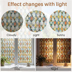 Window Privacy Film, Stained Glass Static Cling Rainbow Stickers 17.5" x - Image 9